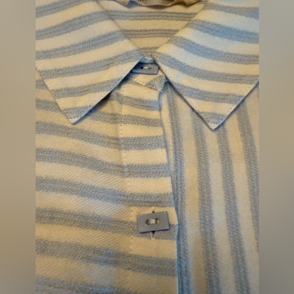 SOFT SURROUNDINGS Striped Shirt Artsy Buttons size MP - Picture 9 of 10